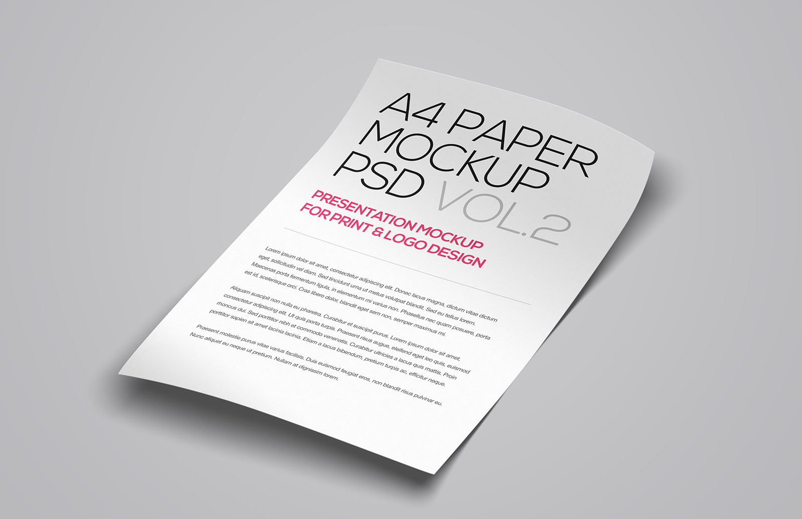 Download Floating A4 Paper Mockup Vol 2 — Medialoot