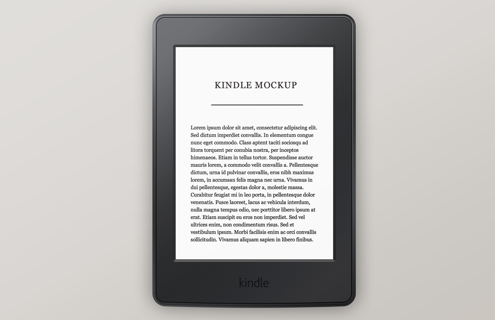 Amazon Kindle Paperwhite Mockup — Medialoot