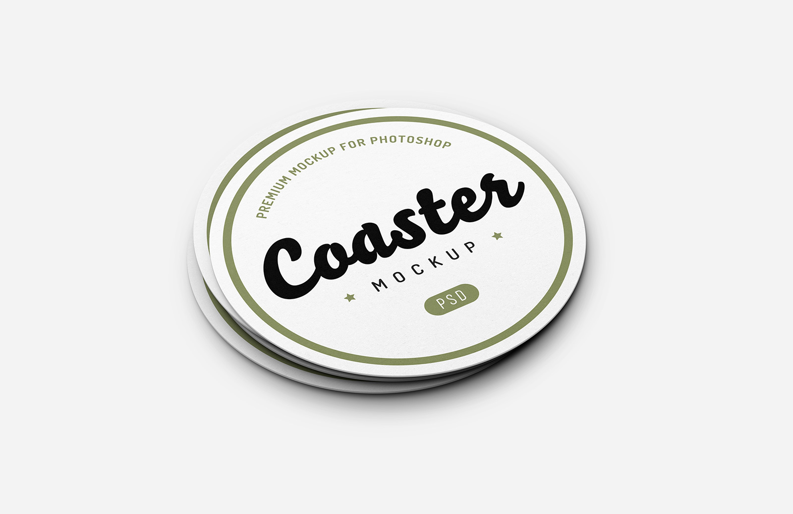 Download Bar Coaster Mockup Medialoot