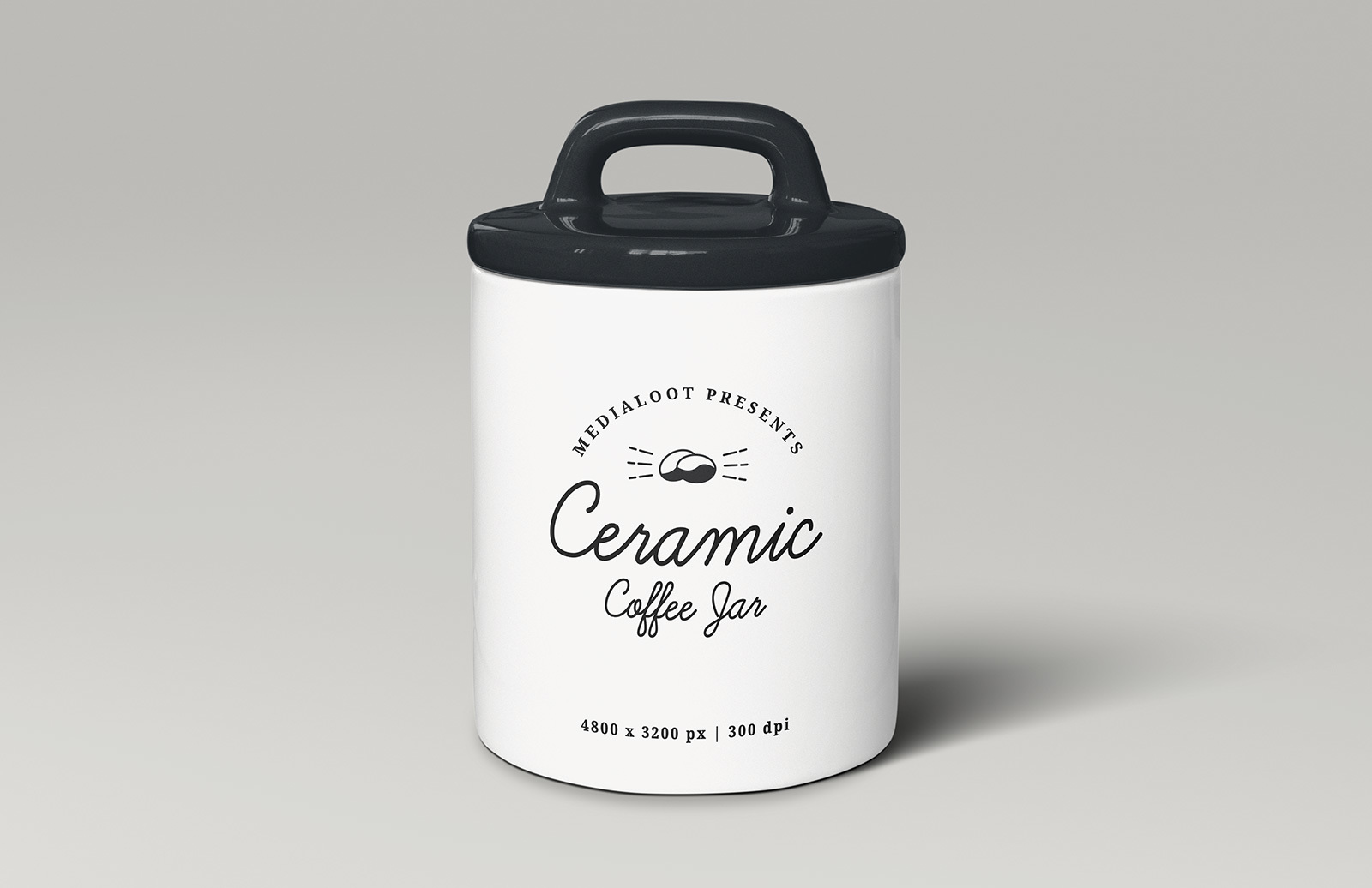 Download Ceramic Coffee Storage Jar Mockup Medialoot