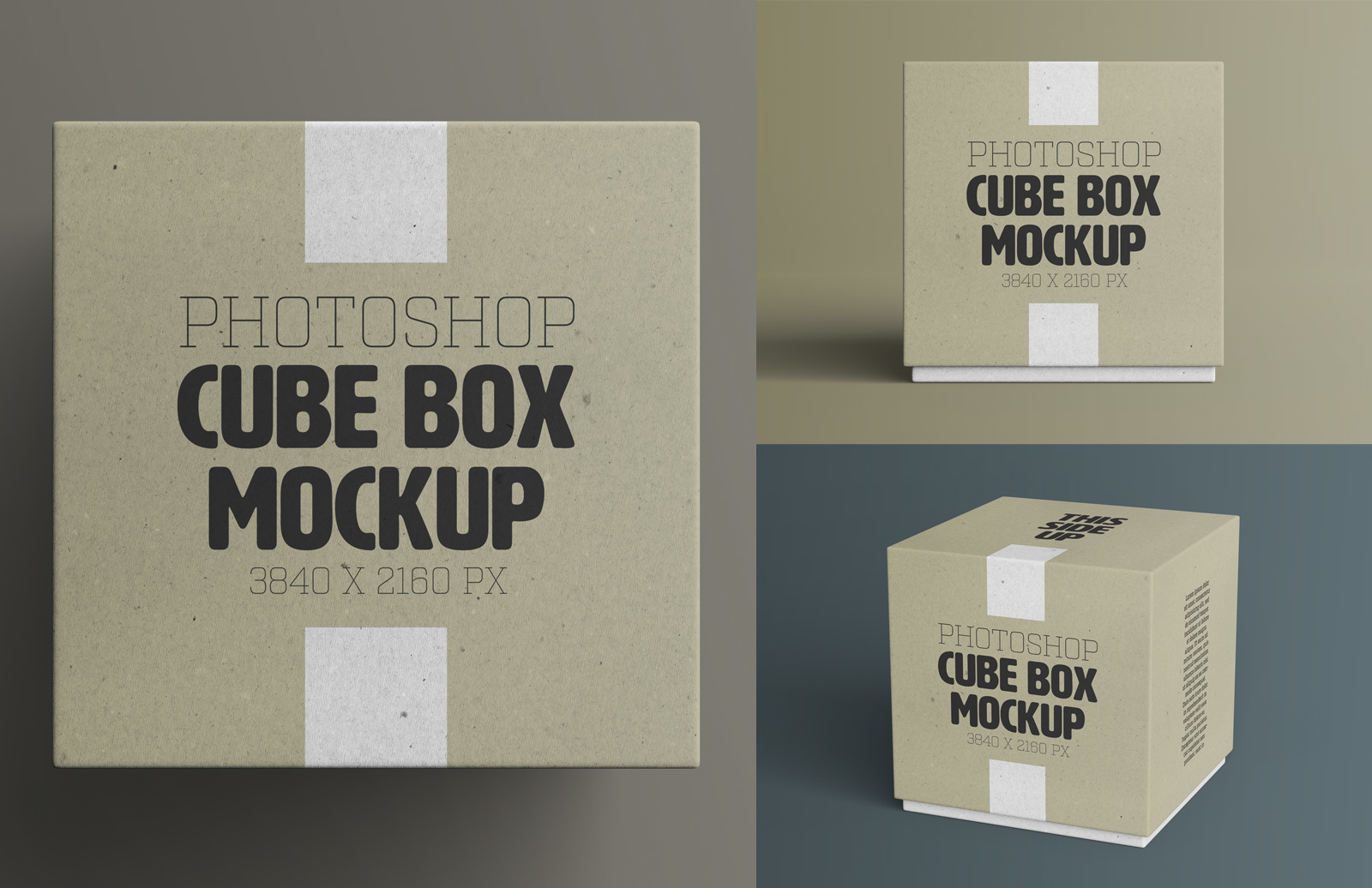 Download Cube Box Mockup Medialoot