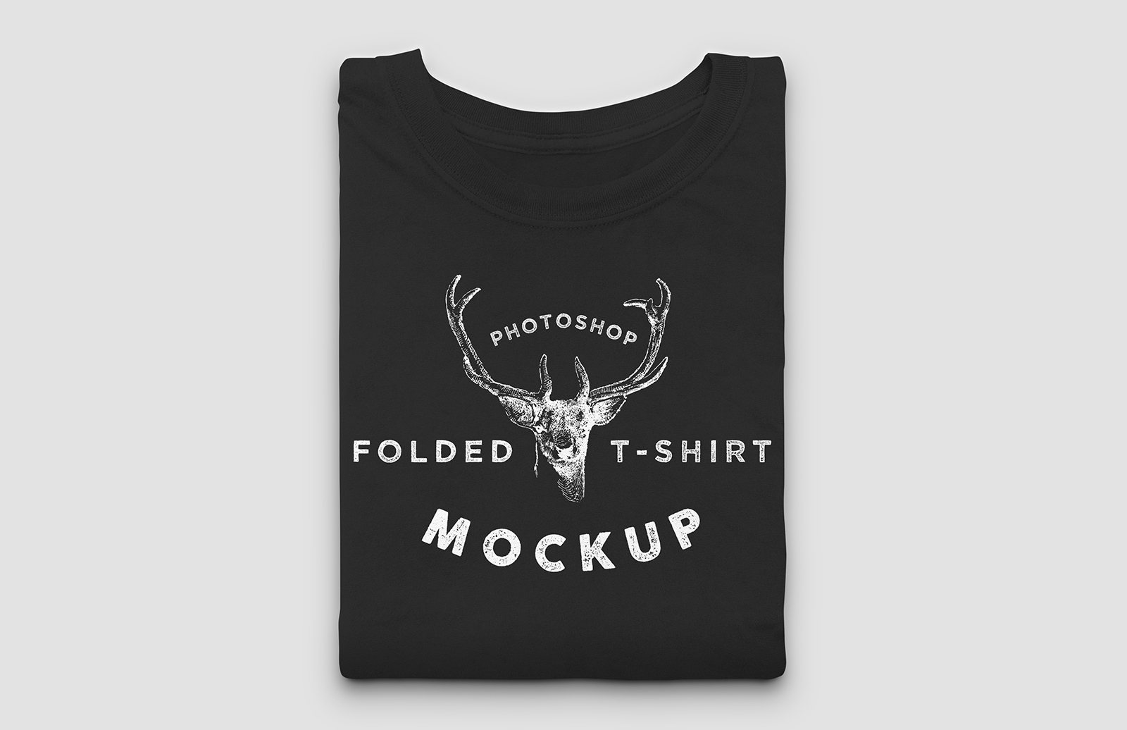 Folded T-Shirt Mockup PSD — Medialoot