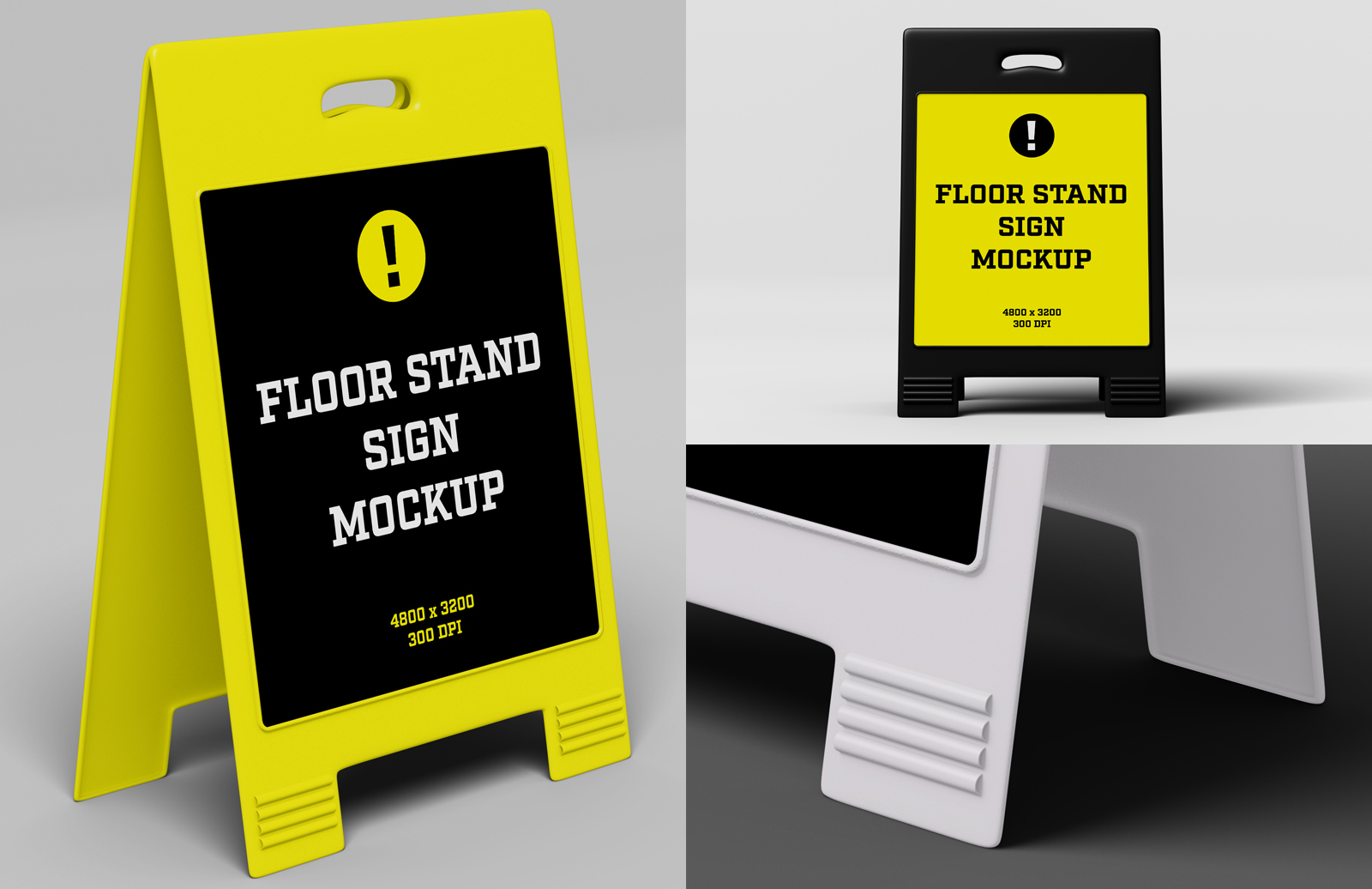 Download Floor Stand Sign Mockup — Medialoot