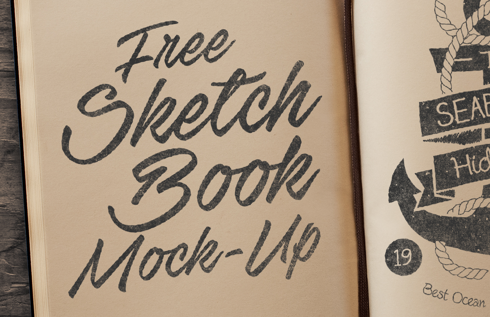 Download Free Sketchbook Mockup PSD — Medialoot