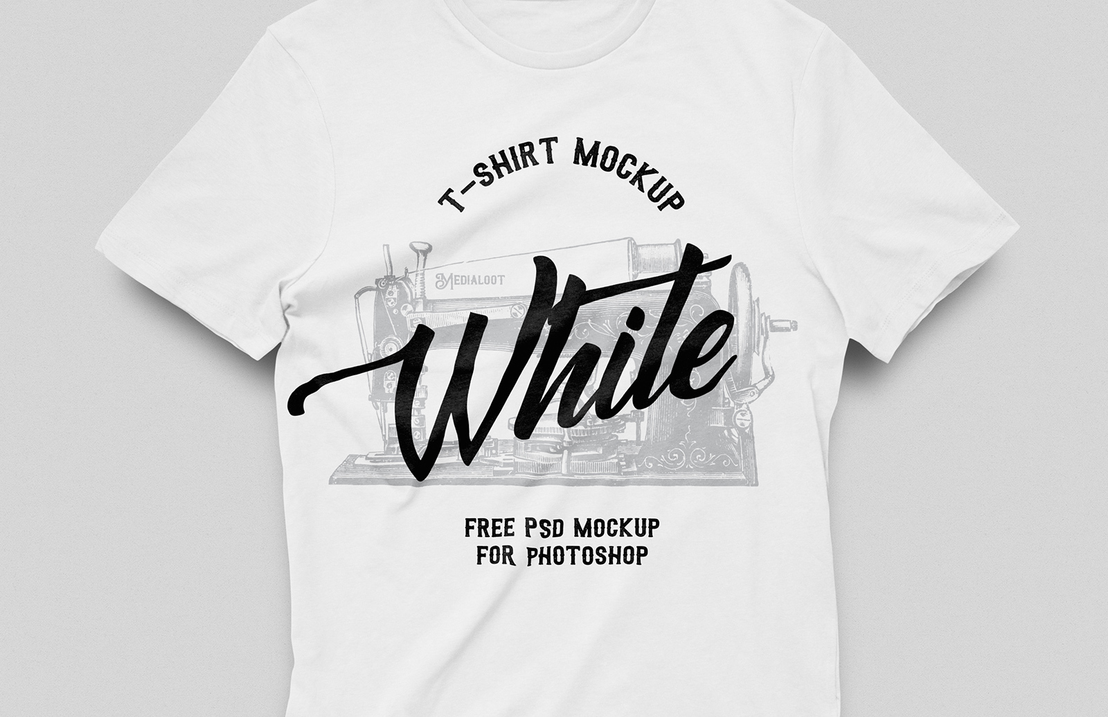 Free White T Shirt Mockup Medialoot