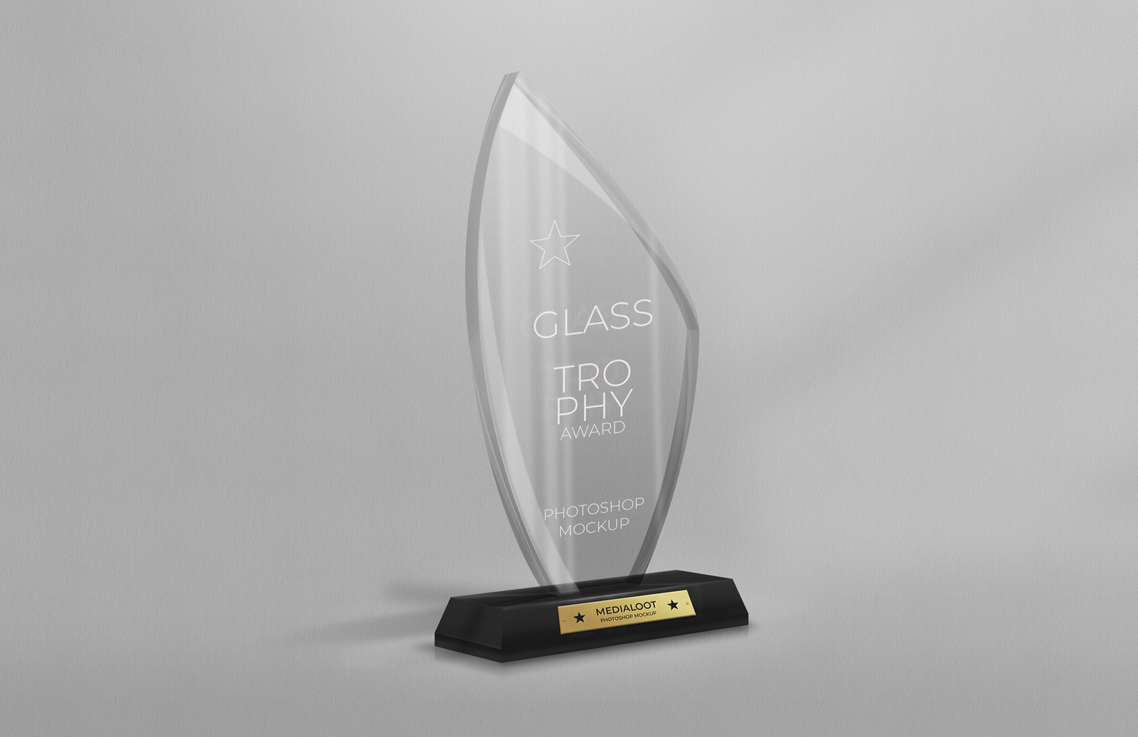 Download Glass Trophy Award Mockup Medialoot