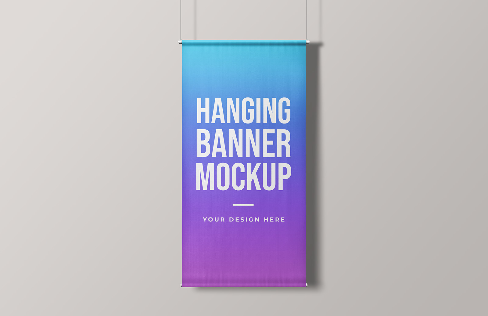 Hanging Banner Mockup Medialoot