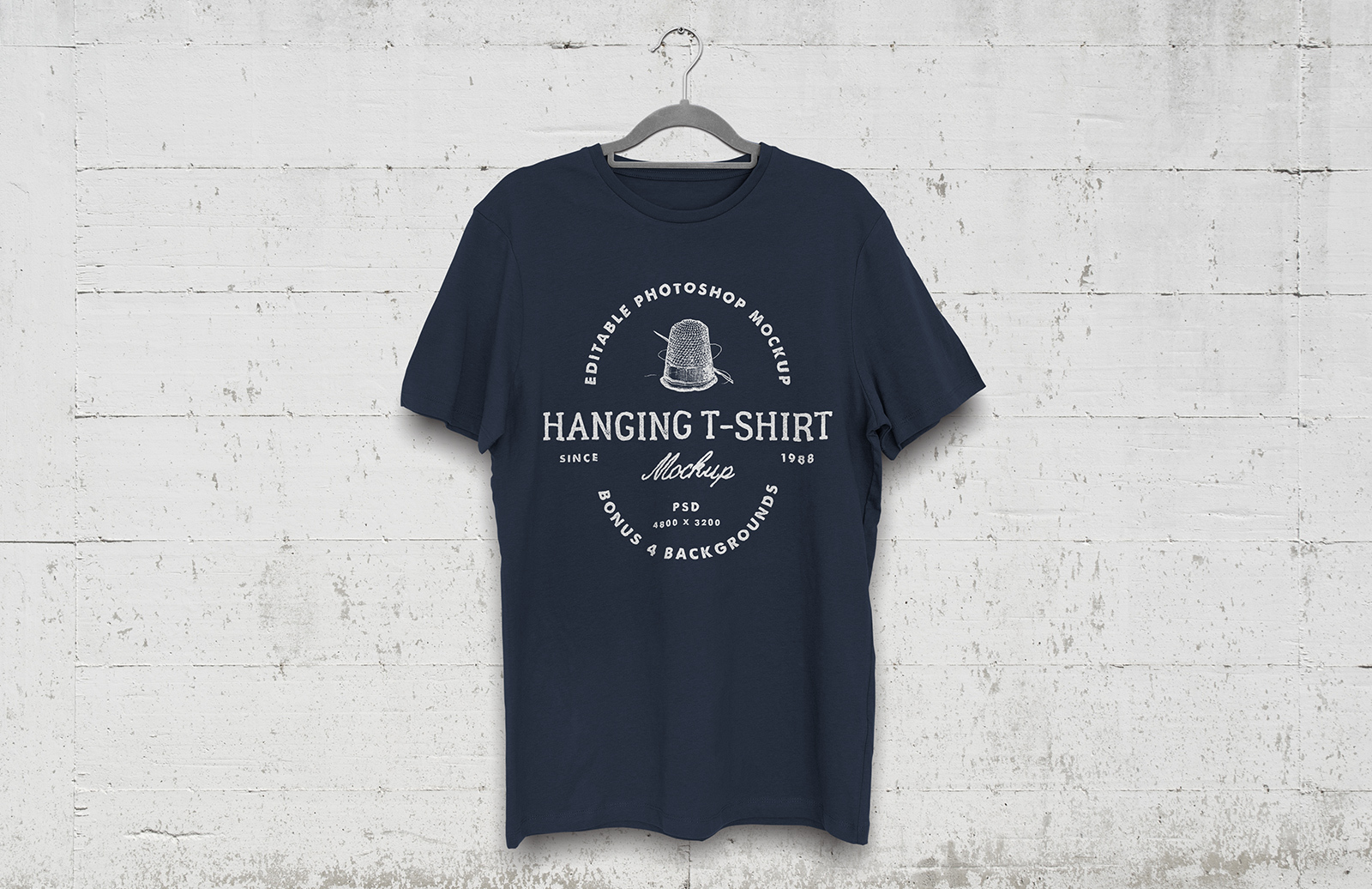 Hanging T-Shirt Mockup — Medialoot