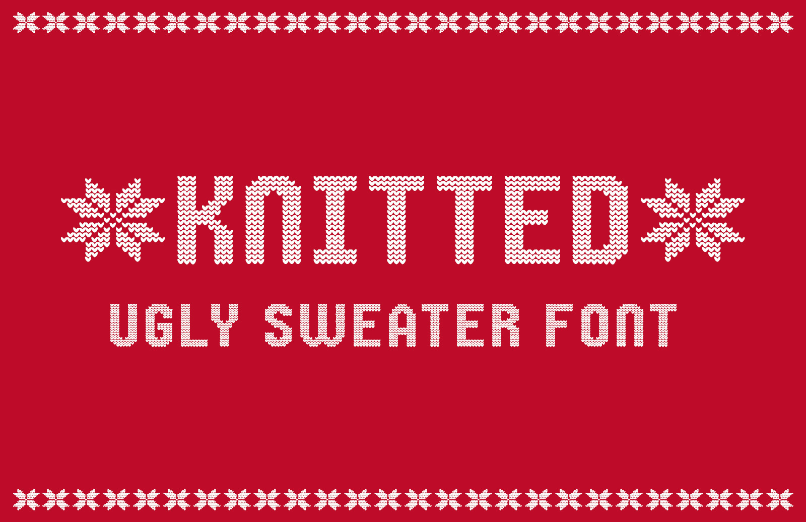 Knitted Ugly Sweater Font