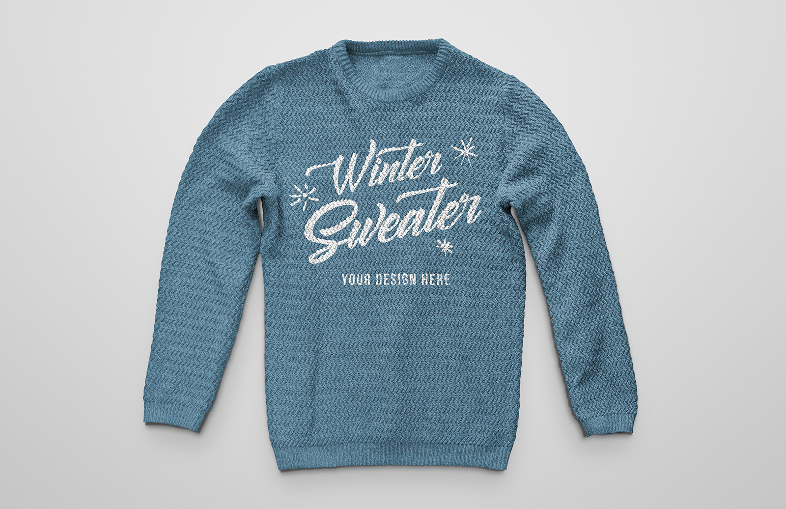Download Knitted Winter Sweater Mockup Medialoot