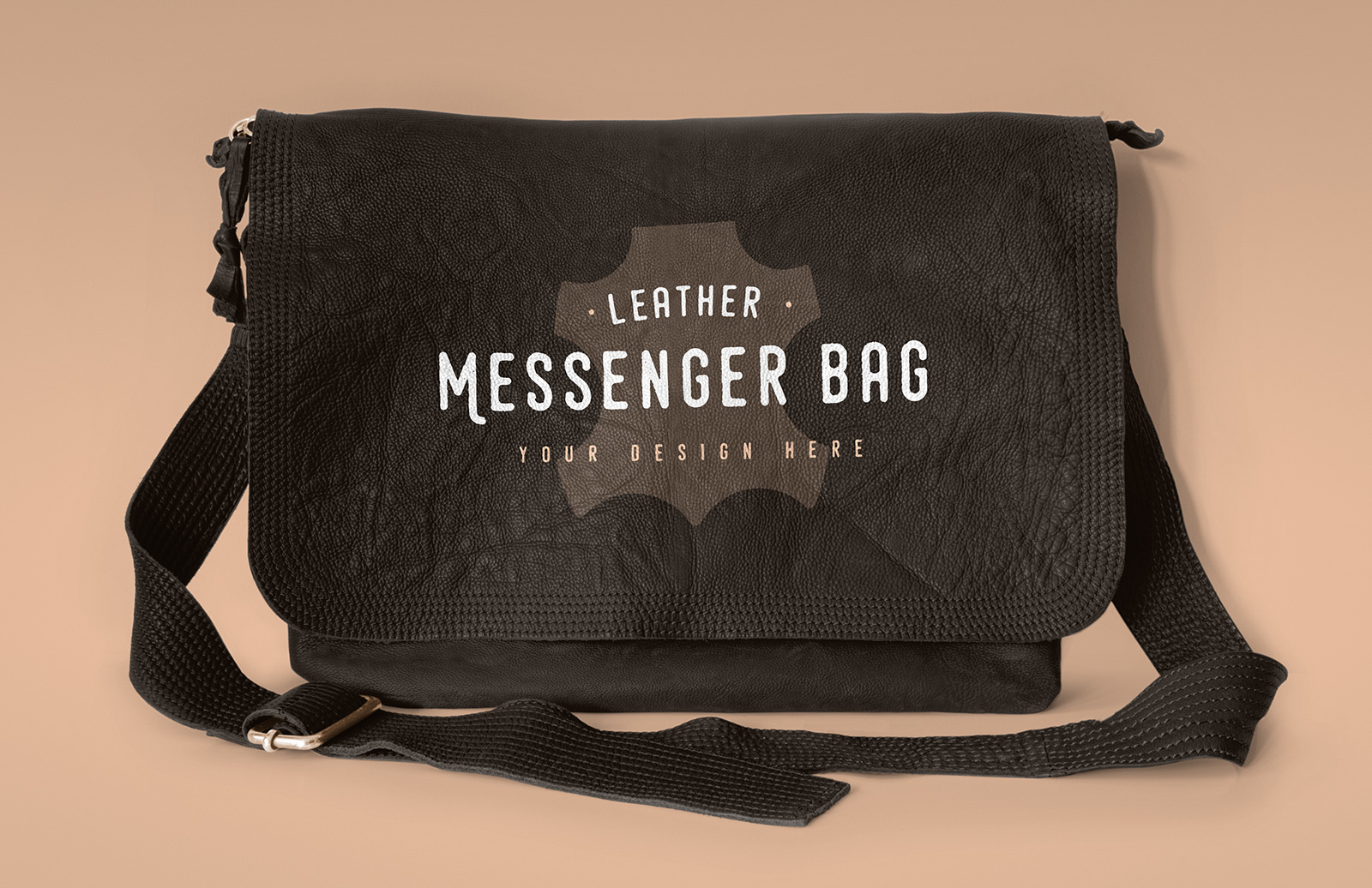 Download Leather Messenger Bag Mockup — Medialoot