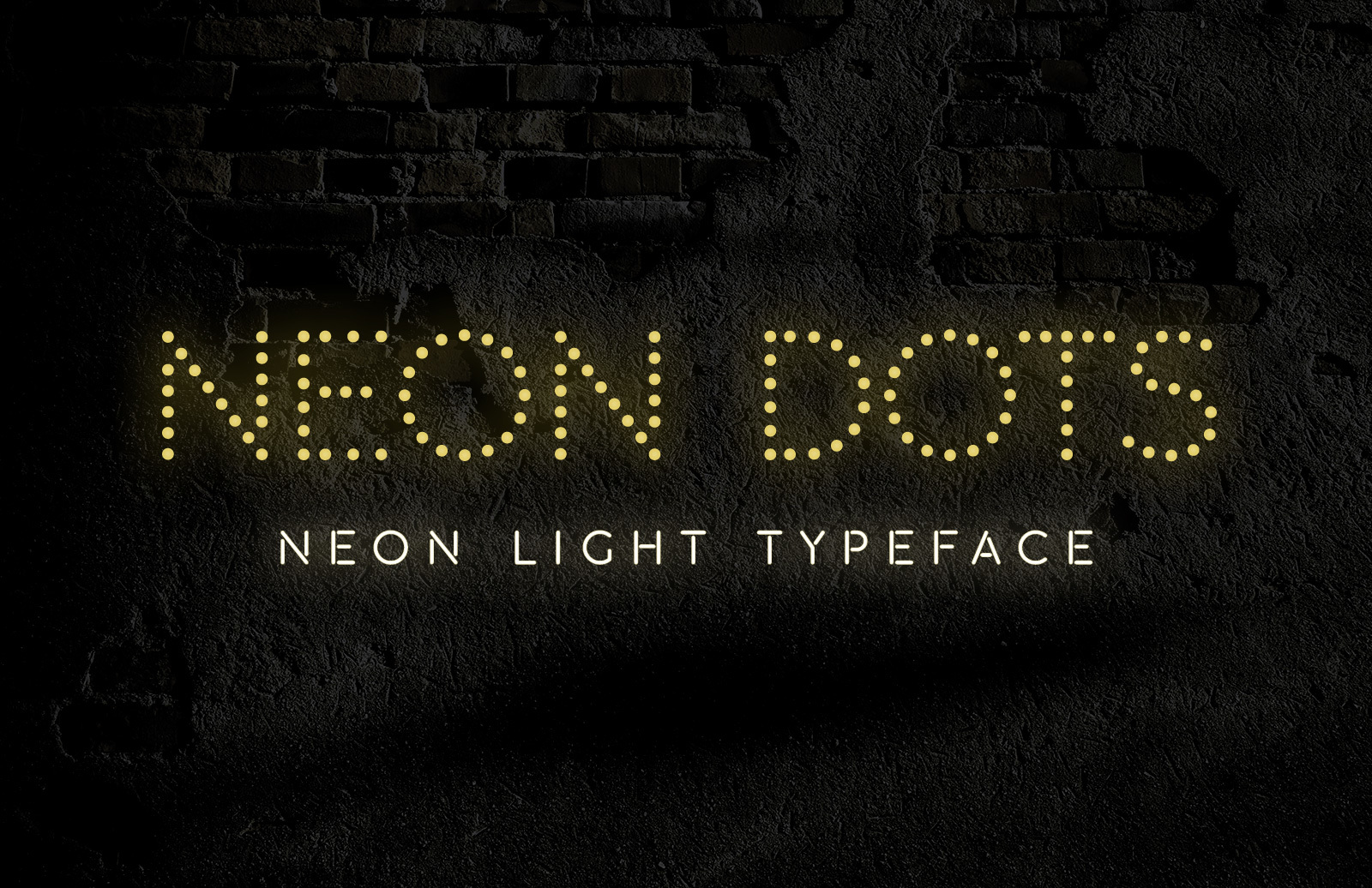 Download Neon Dots Free Neon Sign Font Medialoot