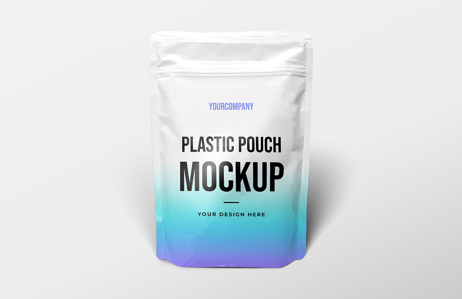 Plastic Pouch Packaging Mockup — Medialoot