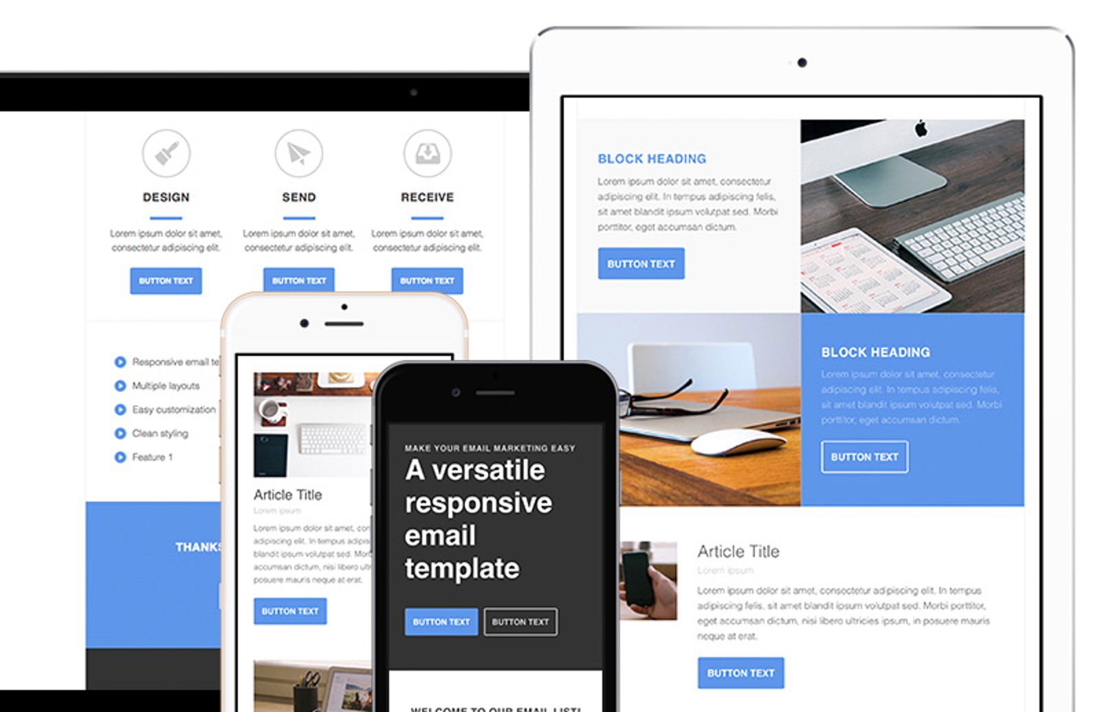 Download Responsive Newsletter Email Template Medialoot