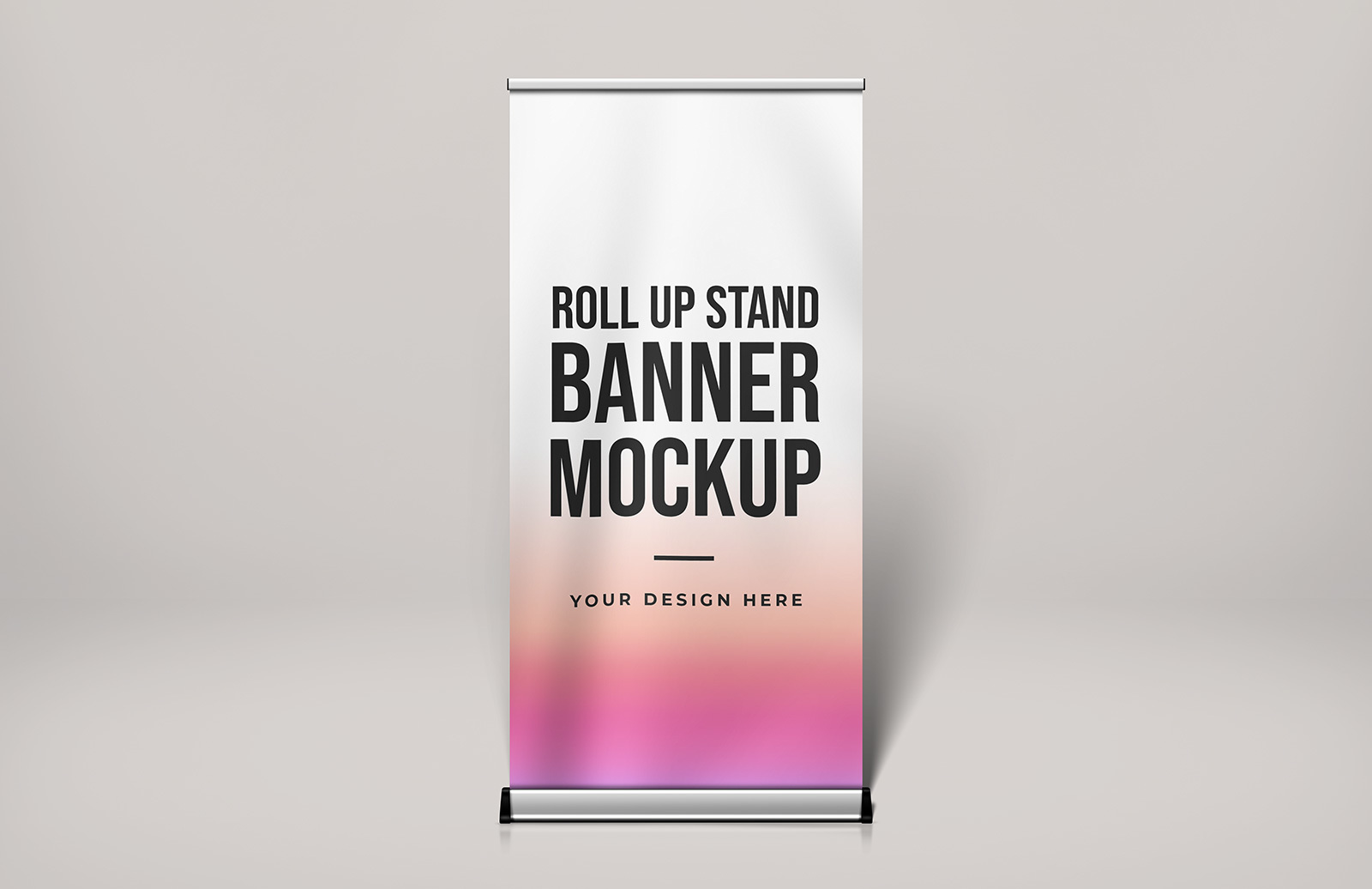 Download Free Roll Up Stand Banner Mockup Medialoot Yellowimages Mockups