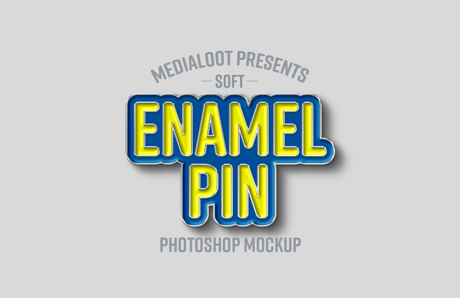 Download Soft Enamel Pin Mockup Medialoot