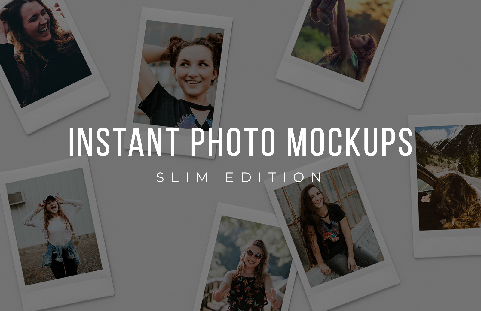 Download Slim Instant Photo Collage Mockups Medialoot
