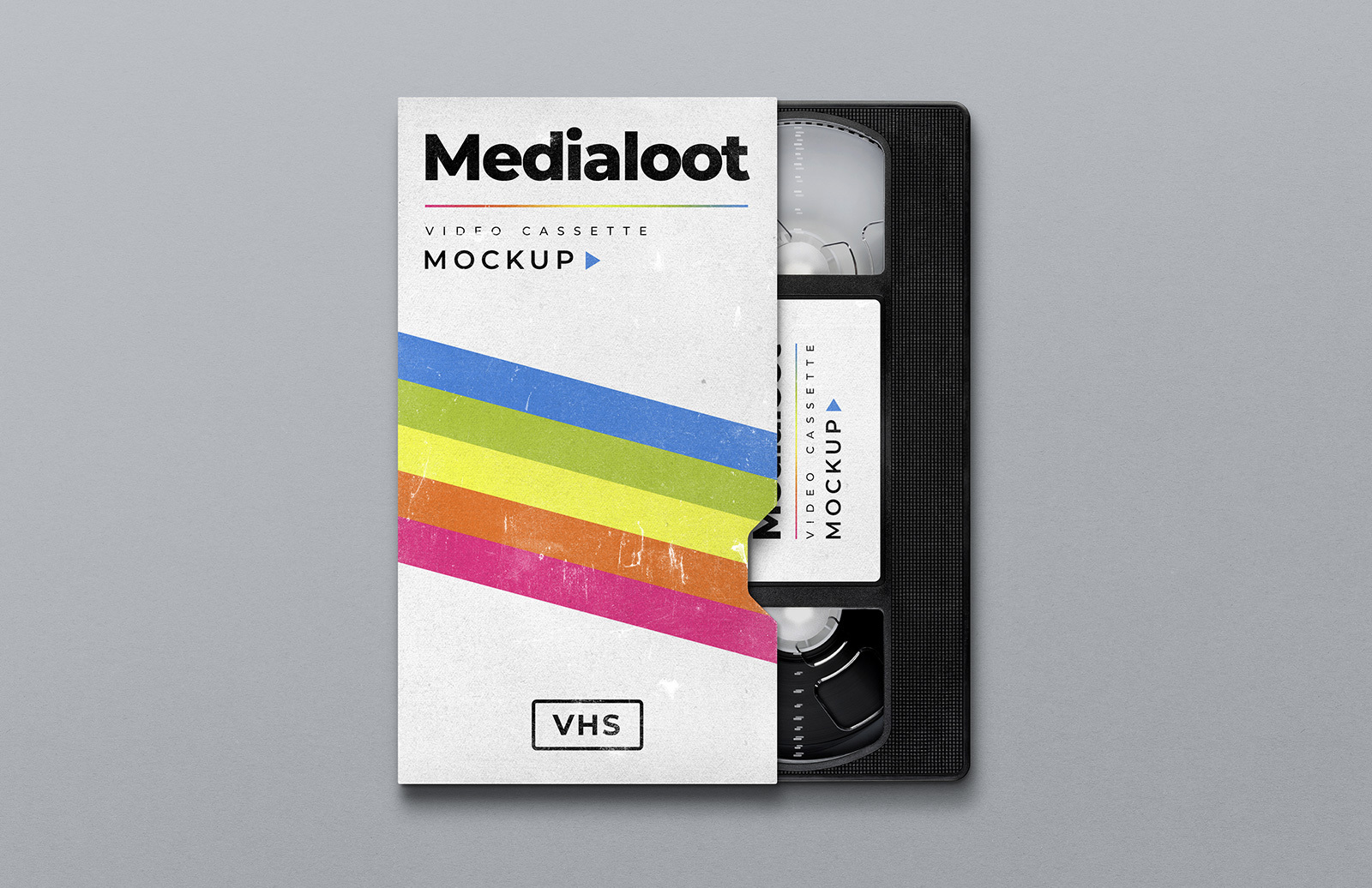 Vhs Cassette Cover Mockup Medialoot