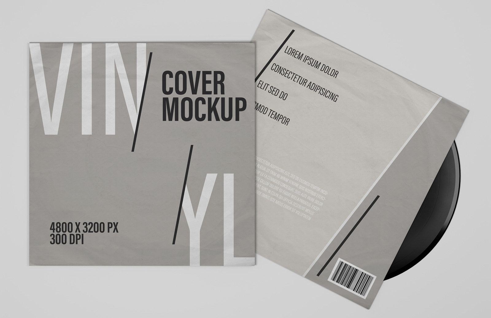 Download Vinyl Record Cover Mockups Medialoot