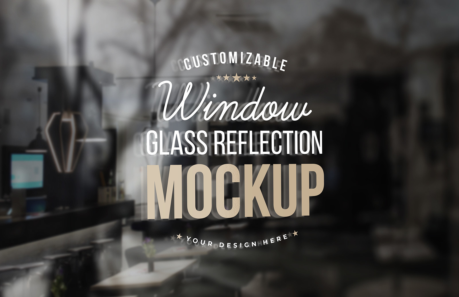 Download Window Glass Reflection Mockup — Medialoot