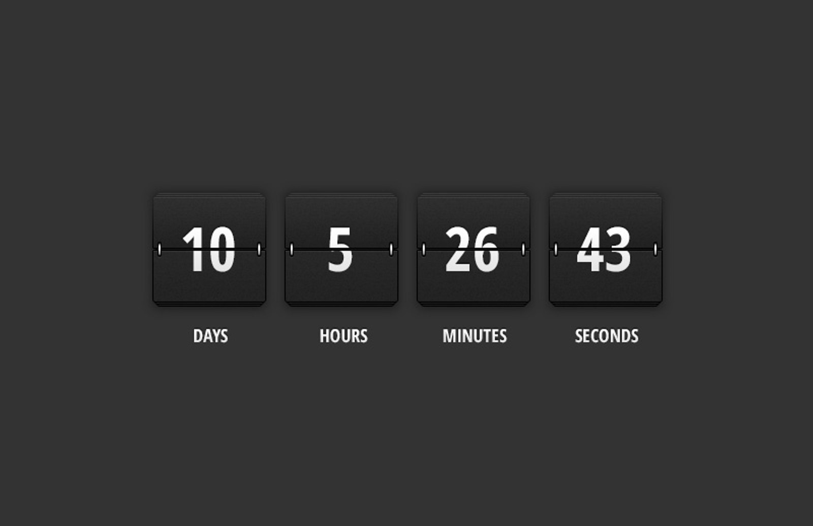 jQuery Flip Clock Countdown Timer — Medialoot