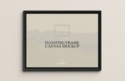Simple Floating Frame Canvas Mockup 16x24x0.75 In for Photoshop by