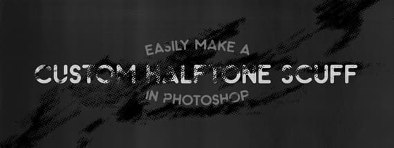 Easily Make a Custom Halftone Scuff in Photoshop