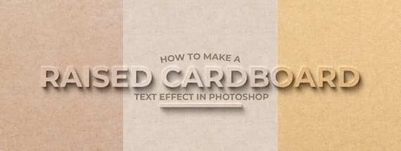 How to Make a Raised Cardboard Text Effect in Photoshop