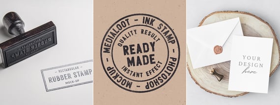 Download 26 Stamp Mockups Rubber Ink And Wax Medialoot PSD Mockup Templates