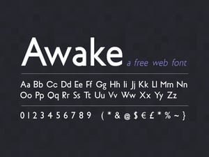 Awake Sans: Free Web Font 1