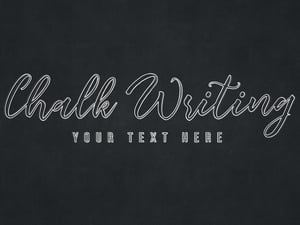 Chalk Writing Text Effect 2