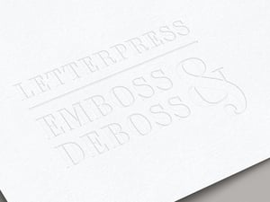 Letterpress Emboss & Deboss Logo Mockup 1