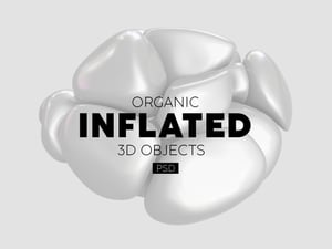 Organic Inflated 3D Objects 1