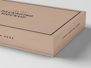 Slim Cardboard Packaging Mockup 2