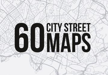 60 Vector City Street Maps (SVG)