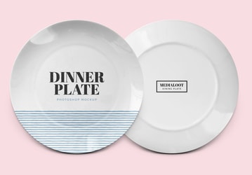 Dinner Plate Mockup for Photoshop