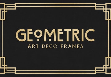 Geometric Art Deco Frames