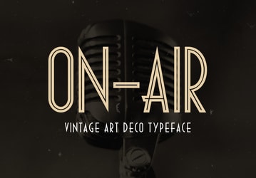 On-Air - Vintage Art Deco Font
