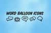 Word Balloon Vector Icons