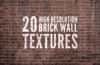 20 High Resolution Brick Wall Textures