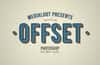 Offset Text Effect Mockup