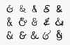 Vector Hand Drawn Ampersands