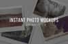 Wide Instant Photo Collage Mockups