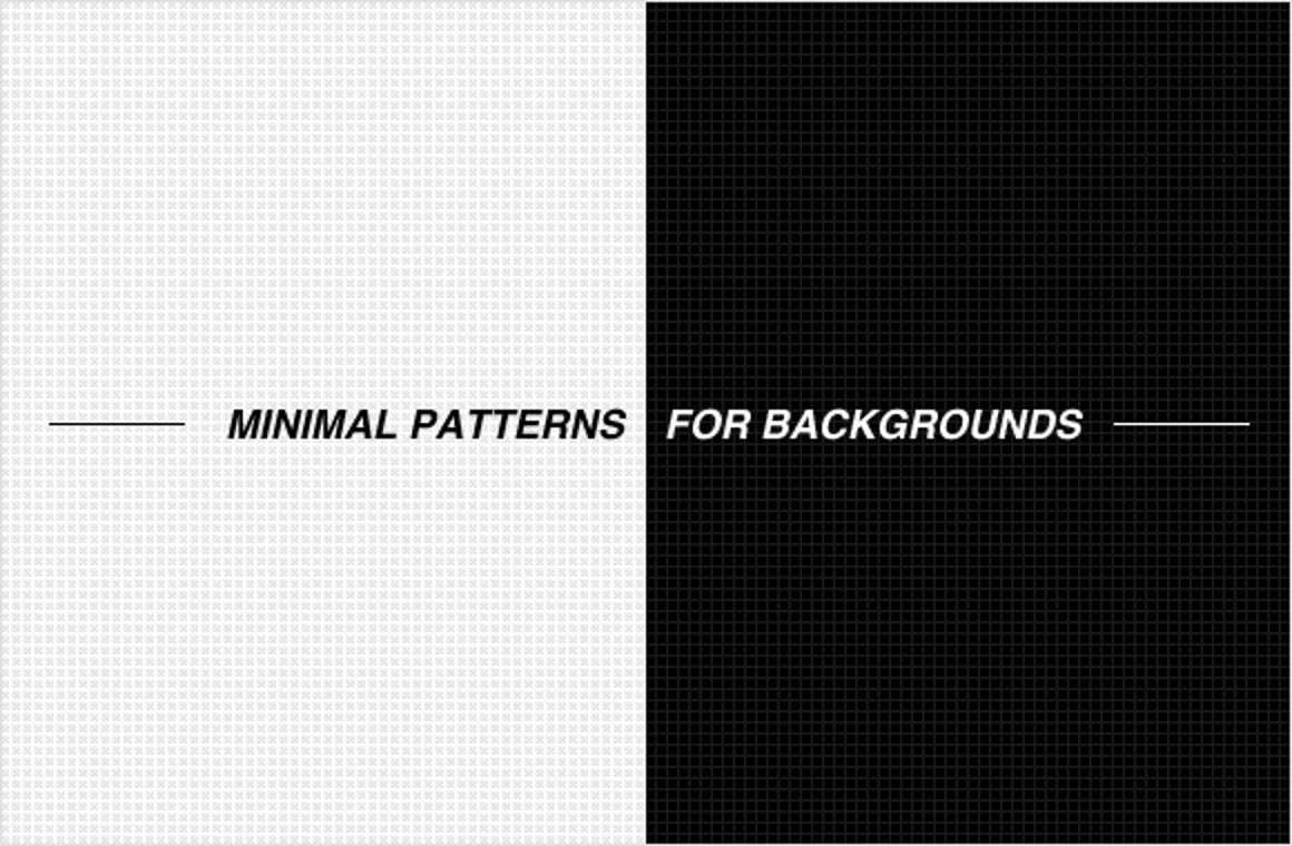 Minimal patterns for backgrounds