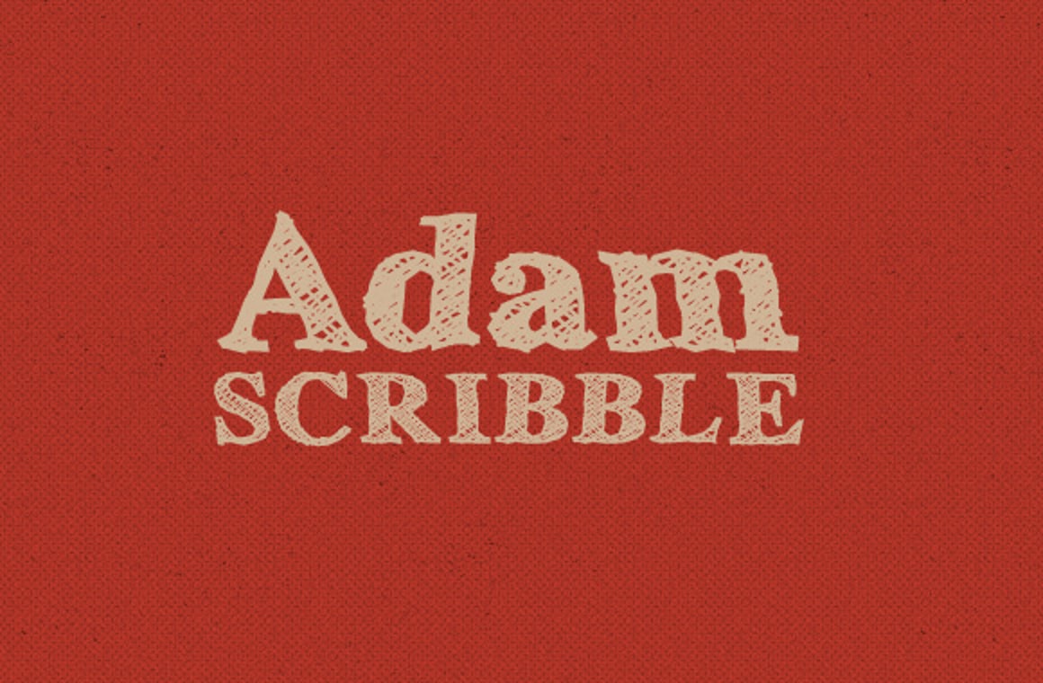 Adam Scribble - Font Face