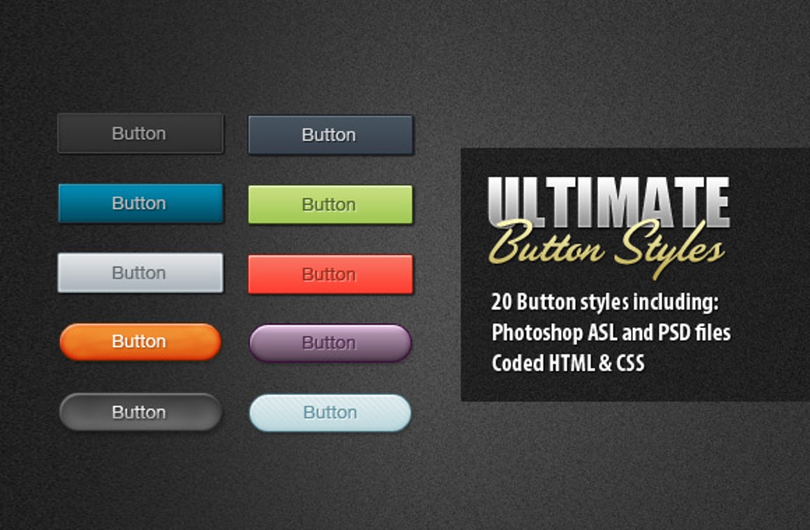 20 Ultimate Button Styles with CSS