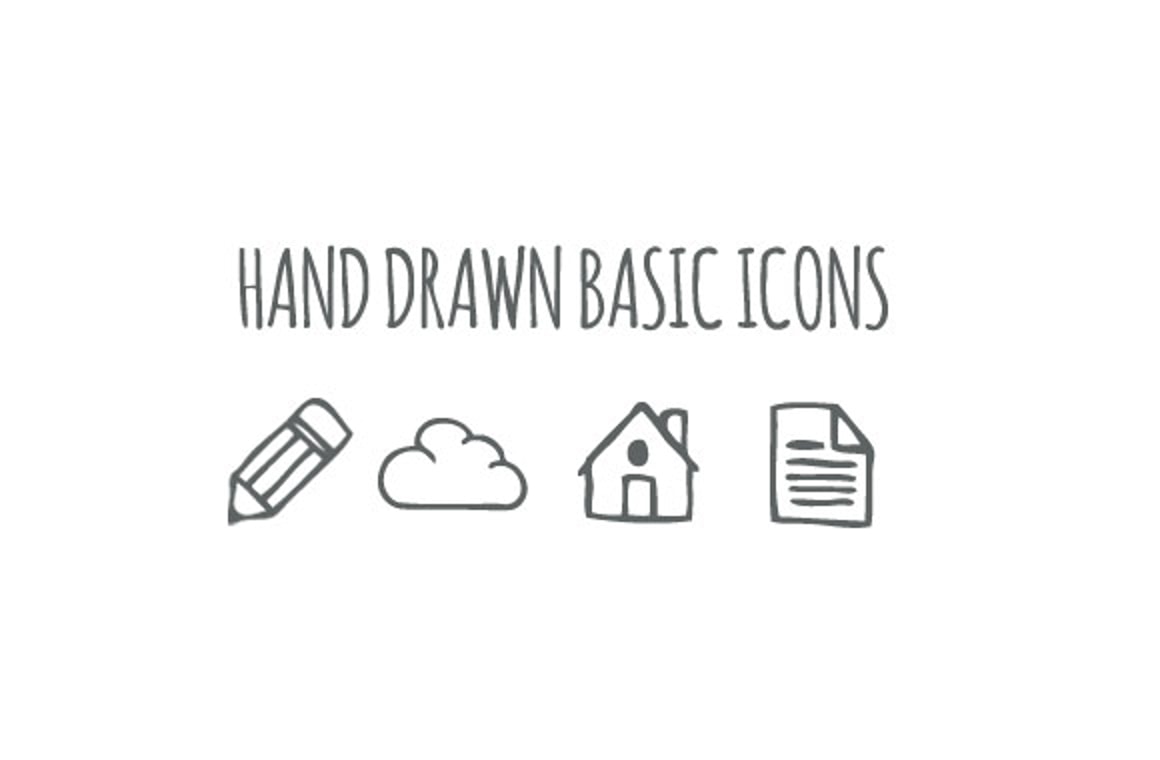 Hand Drawn Basic Icons Collection