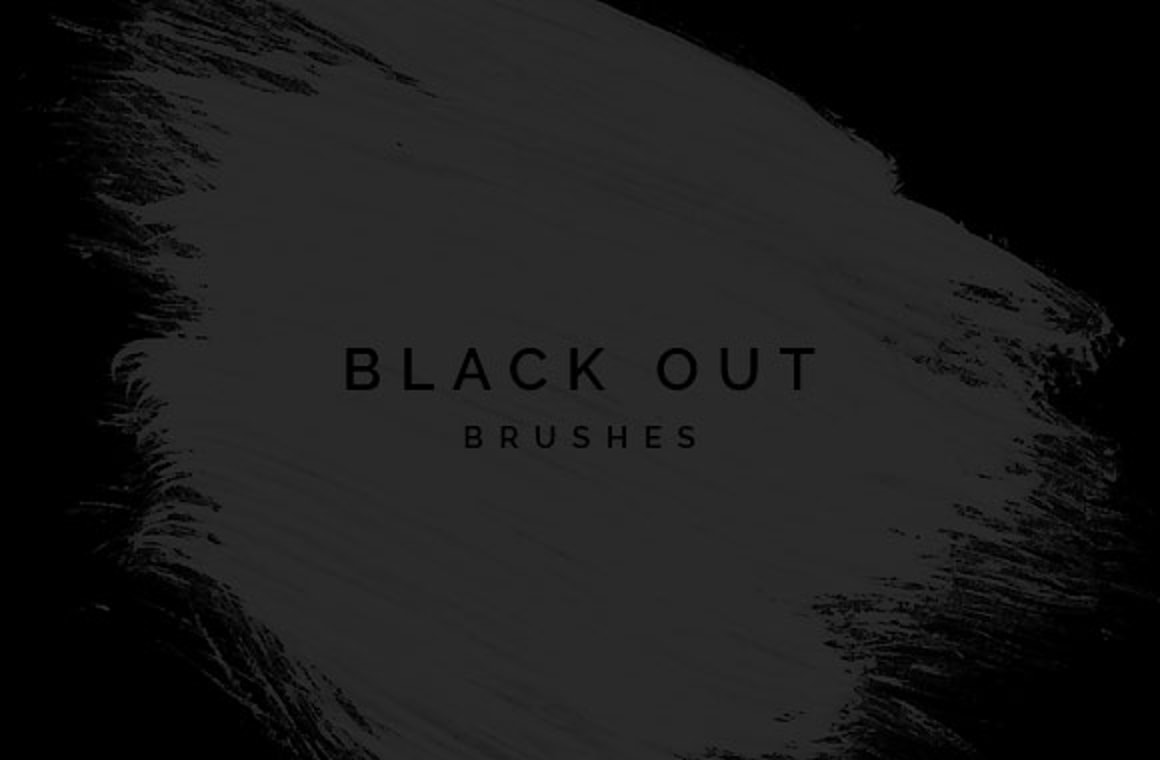 Black Out Brushes for Photoshop