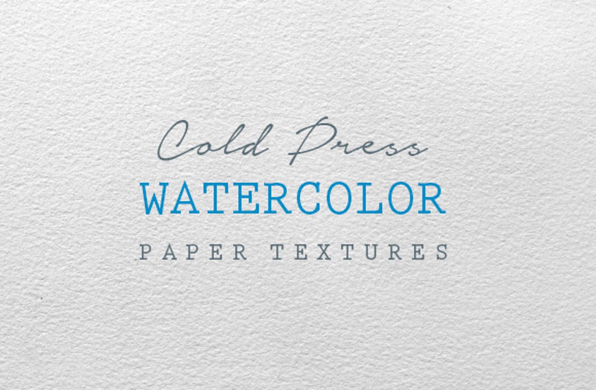 Cold Press Watercolor Paper Textures