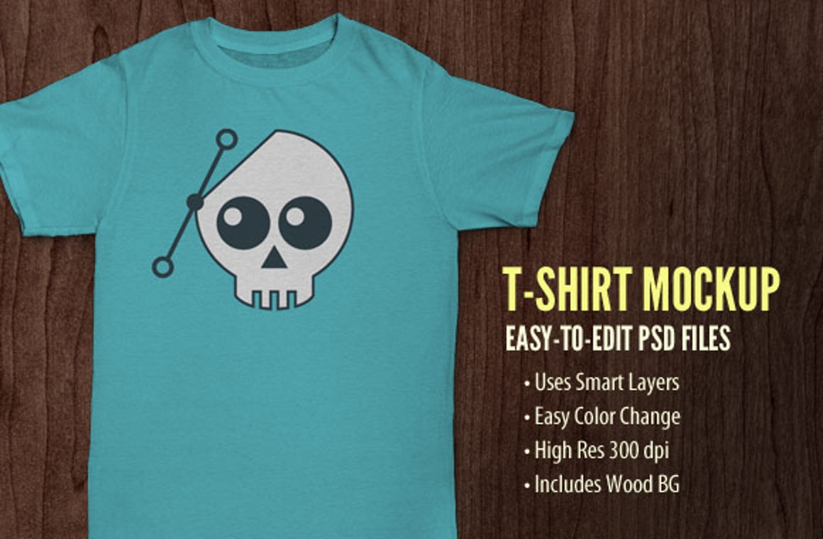 Download Free T-Shirt Mockup PSD Files - WeGraphics